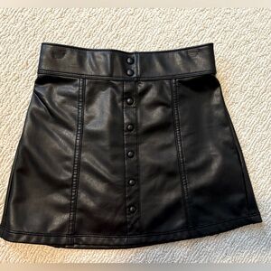 Abercrombie Kids Faux Leather Skirt size 7/8